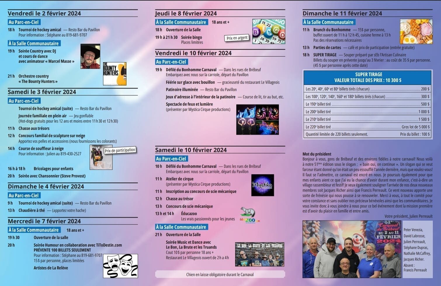 Le programme de 2024