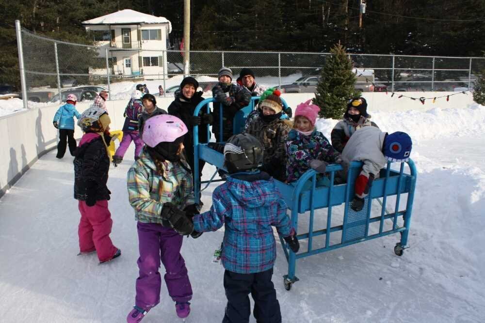 La course de lit sur glace en 2014