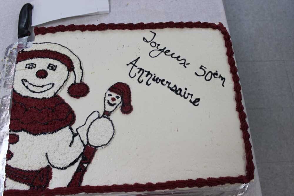 Le gâteau pour célébrer la 50e édition en 2023