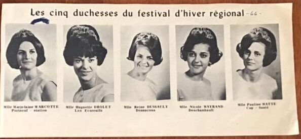 Les duchesses de 1966. Source: Nicole Fiset, duchesse de 1966