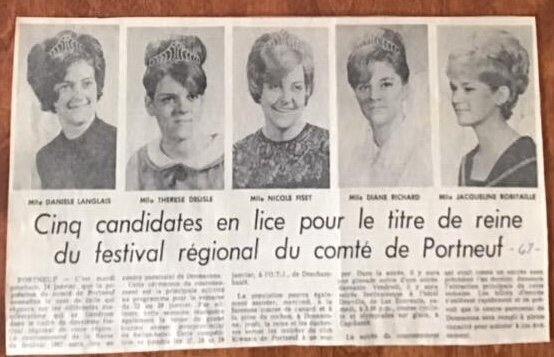 Les duchesses de 1967. Source: Nicole Fiset, duchesse de 1966