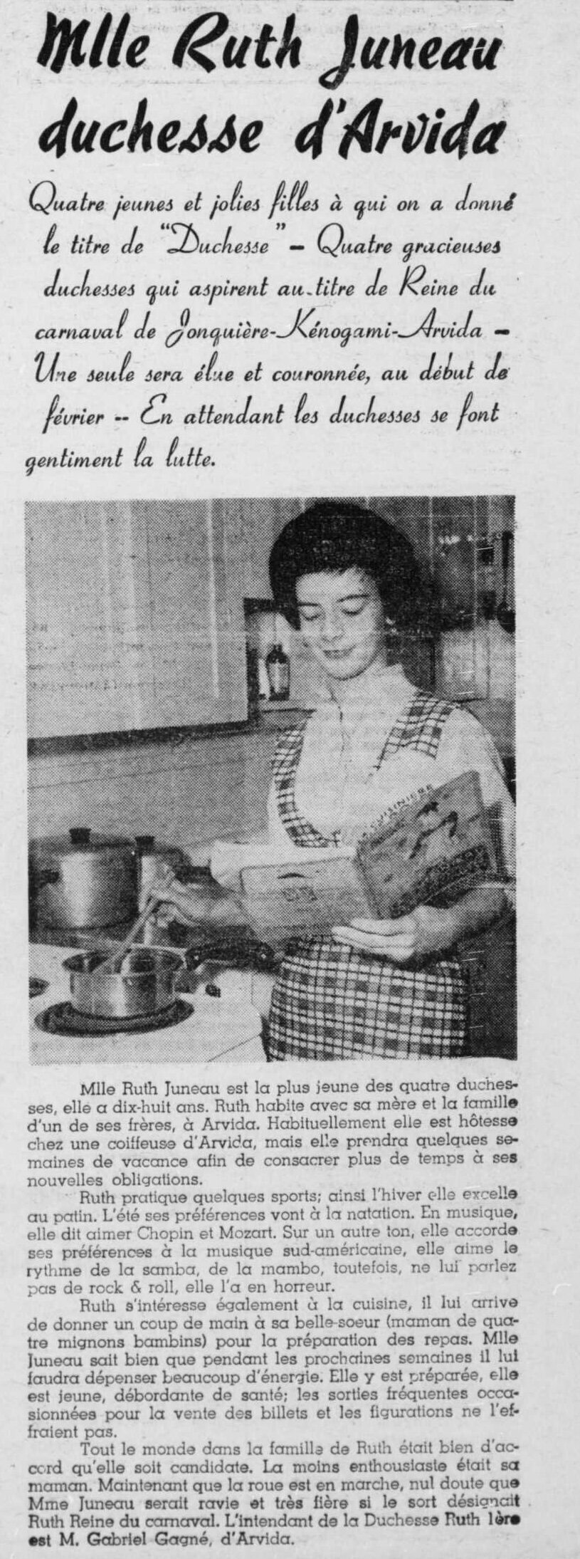 Le Lingot, un journal du Saguenay, 15 décembre 1960, page 8