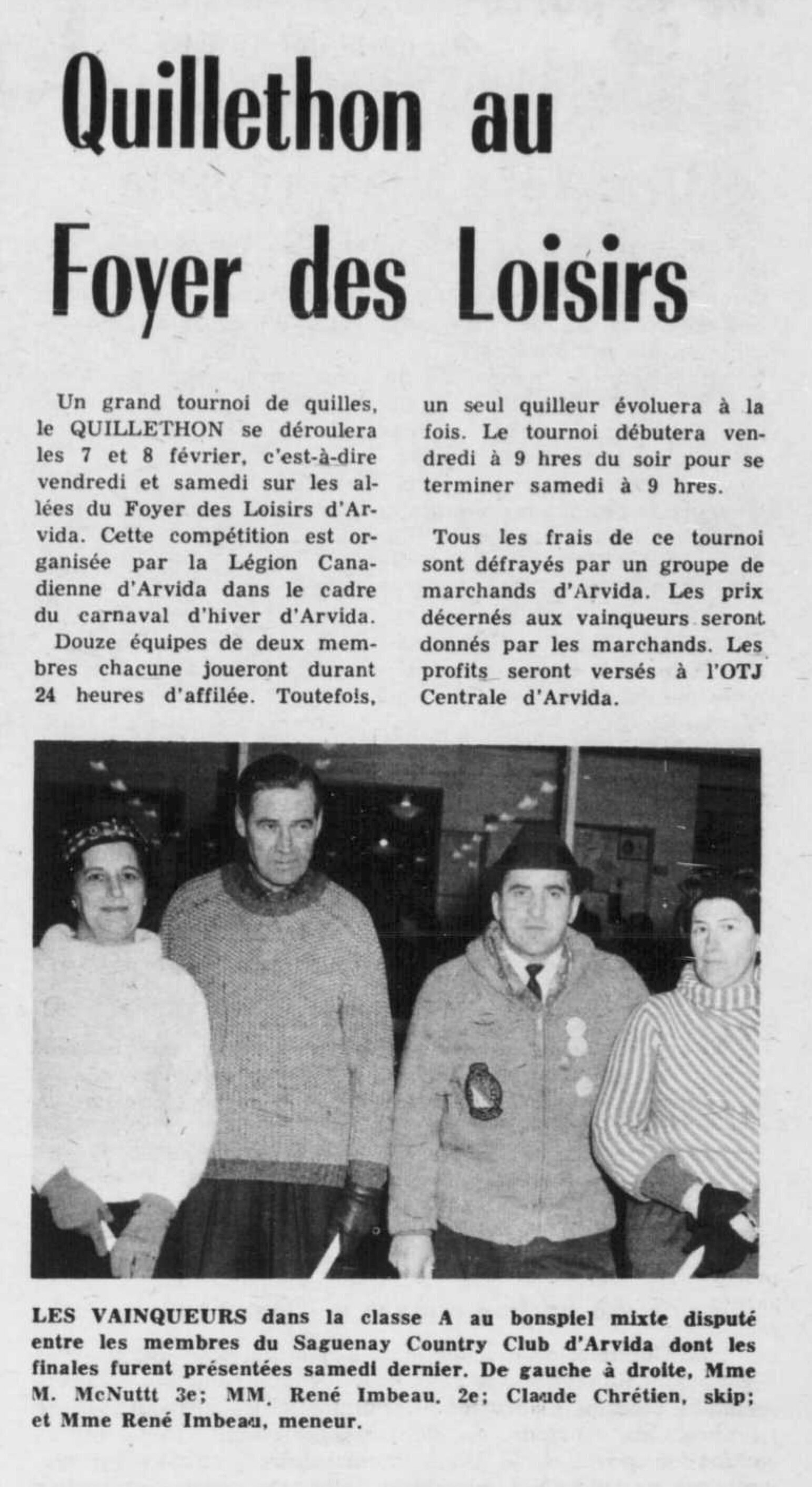 Le Lingot, un journal du Saguenay, 6 février 1964, page 30