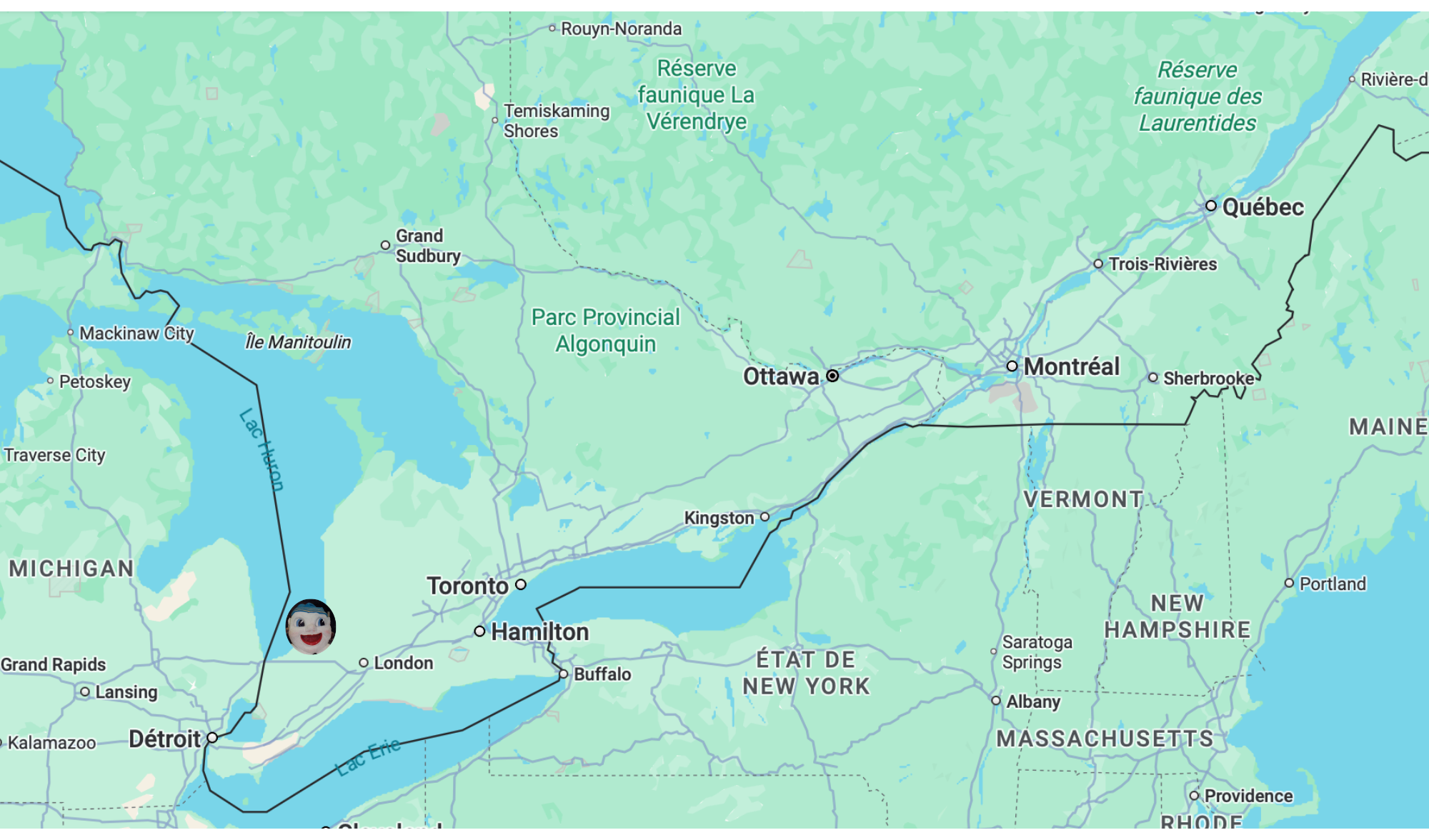 Dashwood est situé au sud-ouest de l'Ontario à 50 kilomètres de London aux abords du Lac Huron